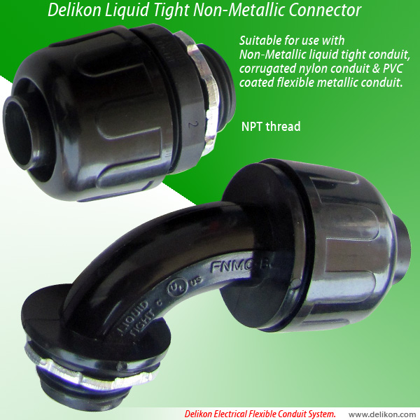 Delikon Liquid Tight Non-Metallic Connector (NPT Threads)