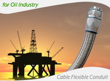Delikon Flexible conduit and fittings for oil industry electrical cable protection