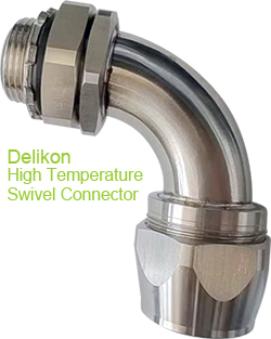 To prevent signal distortion, use Delikon EMI RFI Shielding Heavy Series Over Braided Flexible Conduit and Shielding Termination Heavy Series Connector to protect the cable from EMI generated from other areas of the motion system, and to prevent radiation from entering and exiting the cable.